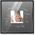 Poster Palooza 24x24 Black Autograph & Signature Picture Frame With Black Square Opening Photo Mat for 8x8 Pictures - With Pens, UV Acrylic & Foamboard Backing by PosterPalooza