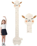 Personalized Wooden Llama Growth Chart Ruler,Custom Name Kids Height Measurement Wall Sticker,Kids Growth Chart Ruler Nursery Decor Toddler Kid Room Decoration by Chgcuofce