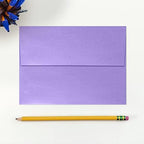 LUXPaper A7 Invitation Envelopes | Peel & Press | 5 1/4" x 7 1/4" | Amethyst Metallic | 80lb. Text | 250 Qty - Image 4
