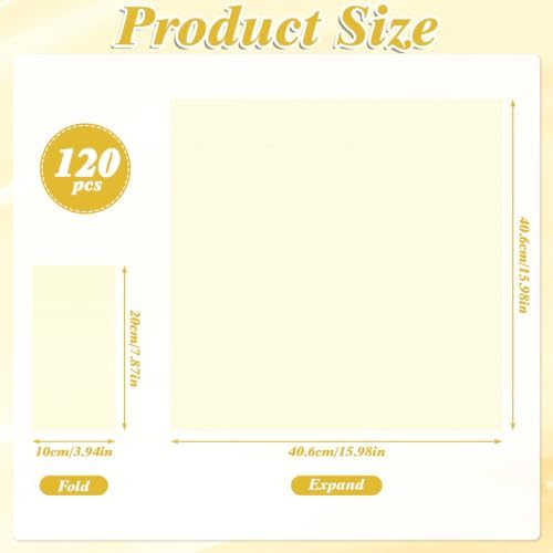 120 Pcs Ivory Linen-Feel Paper Napkins with Built-in Flatware Pocket - Image 2