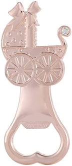 18pcs Bottle Openers for Baby Shower Favors Gifts, Bridal Baby Shower Decorations Souvenirs, Poppin Bottles Openers with Exquisite Gifts Box Used for Baby Party (Pink-Baby Carriage, 18) - Image 2