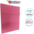 Gift Wrapping Tissue Paper 15X20 480 Pack by A1 Bakery Supplies (Azalea Pink) - Image 2