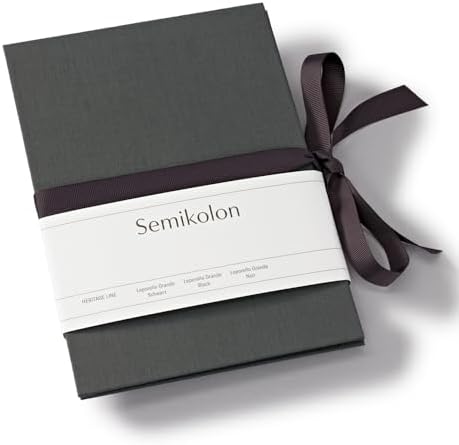Semikolon 370024 Leporello Grande A5 15 x 21 cm 14 Photos 13 x 18 cm Accordion Photo Book Lava Stone Grey by Semikolon