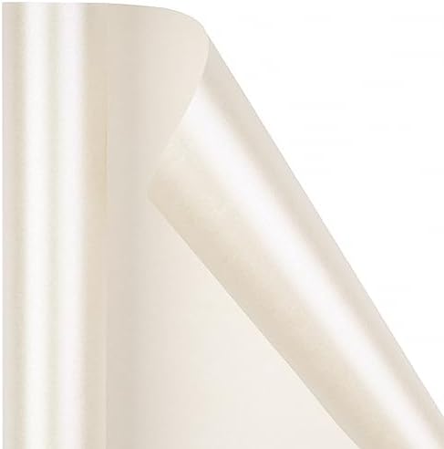 RUSPEPA Off White Matte Wrapping Paper - Solid Color Pearly Lustre Paper Perfect for Wedding, Birthday, Christmas, Baby Shower - 30 Inches x 100 Feet - Image 6