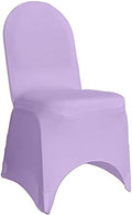 YOUR CHAIR COVERS - 50 Pack Stretch Spandex Banquet Chair Covers - Lavender, Wedding Slip Covers, Premium Quality Chair Cover by YourChairCovers
