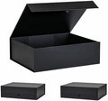Extra Large Black Gift Box 3 Pack 19x16x6 Inches,Gift Boxs for Presents with Lid Magnetic Closure Collapsible,Groomsman Proposal Box,Birthday, Christmas,for Clothes and Large Gifts by PLINJOY