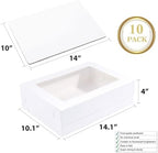 14x10x4 Inches 10 Pack Cake Boxes with Cake Boards - Image 2