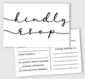 50 Blank RSVP Postcards Classy Script Style Print 4"X6" Response Cards,RSVP Reply Card for Wedding,Bridal Shower,Baby Shower by Inkdotpot