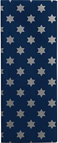 Jillson & Roberts 20" x 30" Printed Hanukkah Gift Tissue, Judaic Stars (48 Folded Sheets) - Image 2
