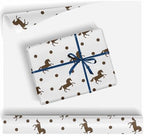 Flat Horse Pattern Birthday Gift Wrapping Paper for Family Boys Girls,Beautiful Gift Tissue Paper for Christmas Wedding Baby Shower 58"x 23" Gift Paper (Horse,2 Rolls) by Unknown