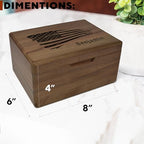 USA Flag Box with Name, Personalized Wooden Keepsake Box for Mens, Boys - Image 5