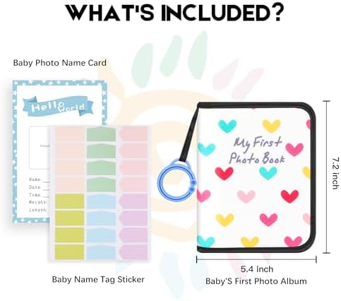 My first Soft Baby Photo Book Holds 21 4x6 Photos,Cute Book Gift,2Pcs Black - Image 2