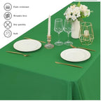 6 Pack Tablecloth 60 x 102 inch Polyester Table Cloth for 6 Foot Rectangle Tables,Stain and Wrinkle Resistant Washable Fabric Table Covers Polyester Green Table Clothes for Wedding,Party,Banquet - Image 4
