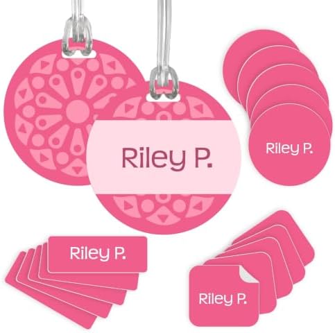 InchBug Personalized Name Label Combo Pack, 97-Piece, Watermelon Punch by Inchbug