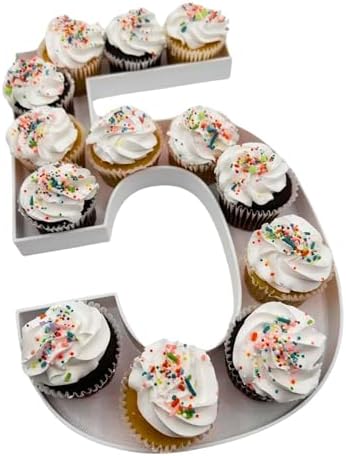 12" or Large 16" Reusable Durable Plastic Charcuterie Fillable Number Boxes Letter Boxes for Birthday Party Anniversary Charcuterie Tray (5-16" Size) by CustomDesign
