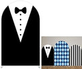 Father Boss Black Suit Bow Tie Arch Backdrop Cover for Boys Birthday Party Arched Stand Stretchy Fabric Covers Baby Shower Cake Banquets Parties Supplies Decorations3x5FT by ellteecz