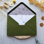 50PCS A7 Olive Green Envelopes, 5.3×7.6 Inch Envelopes - Image 3
