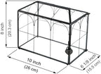 Wedding Card Box with Slot, 10.2'' Large Glass Card Boxes for Reception, Black Geometric Holder, Clear Decorative Storage Box with Lock for Baby Shower, Birthday Party, Christmas, Bridal Shower - Image 6