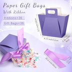 Kolldenn 36 Pack Small Gift Bag with Ribbon Handle Wedding, Assorted Colors - Image 2