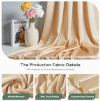 Champagne Backdrop Curtains for Parties, 30 x 10 ft Wrinkle Free Wedding Backdrop Drapes for Birthday, Baby Shower, Photo Booth and Photography - Image 5