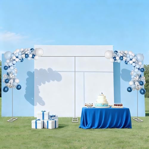 10ftx20ft Backdrop Stand, Portable Pipe and Drape Backdrop Stand for Parties Silver Wedding Garden Balloon Arch Frame for Wedding Birthday Parties Banquets Background Decor (9.8x19.7ft) - Image 3