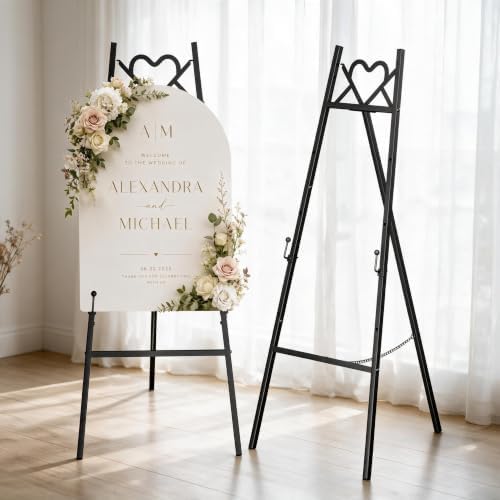 47'' Easel Stand for Wedding Sign Heavy Duty Display for Art by wnfouhomesolutions