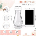 Zeyune 37 Pcs Silk Peonies with Vases Fake Flowers,Champagne,Perfume - Image 2
