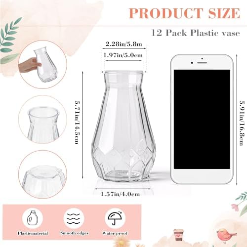 Zeyune 37 Pcs Silk Peonies with Vases Fake Flowers,Champagne,Perfume - Image 2
