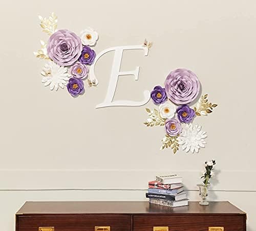 Purple Roses Paper Flowers Decorations for Wall, Giant Floral Wall Decor for Baby Shower, Classroom, Nursery, Birthday, Fairy Garden Party Backdrop Decorations - Image 4