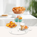 4 Tier Clear Cake and Cupcake Stand Combo for Birthday Party Decor, Acrylic Cupcake Tower Stand for 50 Cupcakes, Cupcake Holder Dessert Pastry Display for Wedding Baby Shower Tea Party - Image 6