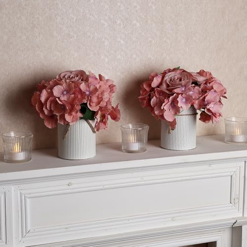 Deep Pink Flower Table Centerpieces - Set of 6 - Image 5