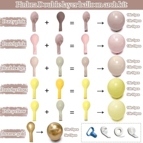 Dusty Green Orange Balloon Garland, Double Stuffed Sage Nude Blush Mauve Lemon Gold Balloon Arch Kits for Baby Shower Birthday Bridal Wedding Fall Party Decorations - Image 5