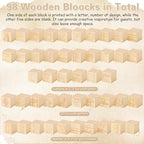 Marsui 136 Pcs Baby Shower Blocks to Decorate Game Kit, Cloud - Image 4