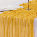 Cheesecloth Table Runner Fall Boho Wedding Birthday Party Home Decor - Image 6