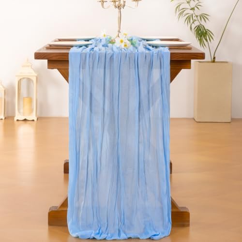 10 Pack Cheesecloth Table Runner Fall Boho Gauze Wedding Party Home Decor - Image 4