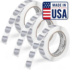Perco Metallic Silver Perforated Round Circle Dot Sticker 1-Inch Labels — 3 Rolls, 3,000 Stickers - Asset Tags, Equipment Labels & Modern Identification - Made in USA by Perco