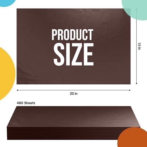 Party Solids Green Tissue Paper for Gift Bags 15" X 20" 480 Sheets - Image 2