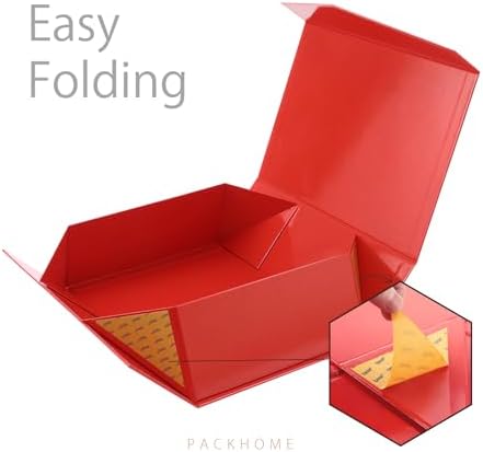 PACKHOME 6 Large Red Gift Boxes 13.5x9x4.1in with Magnetic Lids - Image 5
