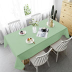 6 Pack Tablecloth 60 x 126 inch Polyester Table Cloth for 8 Foot Rectangle Tables,Stain and Wrinkle Resistant Washable Fabric Table Covers Polyester Sage Green Tableclothes for Wedding,Party,Banquet - Image 4