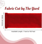 60 Yard Organza Fabric 44" Wide for Wedding Event Décor - Red - Image 2