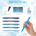 Spakon 60 Sets Baby Shower Favors for Guests Include Unscented Tealight Candles Multicolor Ballpoint Pen Thank You Card OPP Bags Gender Reveal Gifts for Baby Shower Game Prizes(Blue,Boy) - Image 2
