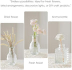 Glass Bud Vases Set of 32 - Assorted Small Mini Glass Vases for Flowers, Crystal Vintage Vase Set, Bulk Centerpieces for Table Décor, Wedding, Home and Events (Clear, 32 Pcs) - Image 5