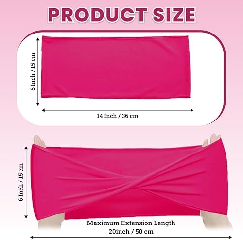 MDS Pack of 125 Spandex Chair Sashes Without Slider Buckles – Magenta - Image 2