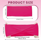 MDS Pack of 100 Spandex Chair Sashes Without Slider Buckles – Magenta - Image 2