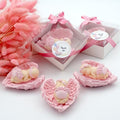 Pink Baby Shower Favor Set, 16 ceramic Angel with Wings, Girl boy Gender Reveal Thank You Tags, Baptism & Communion Favors (Pink) by GiftUp