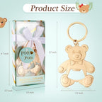 package of 24 Bear shower bottle openers, Baby shower bottle openers, baby shower gifts, gifts for guests（green） - Image 2