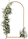 Outvita 6.6ft Wedding Arch, Metal Backdrop Stand Wedding Ballon Arch Frame Decoration Support Stand for Ceremony Indoor Outdoor Party Event Baby Shower by Outvita