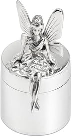 Tooth Fairy 925 Sterling Silver First Curl & Tooth Keepsake Box by KRYSALIIS