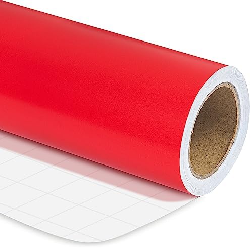 RUSPEPA Red Wrapping Paper Solid Color for Wedding, Birthday, Shower, Congrats, and Holiday - 30 inches x 100feet by RUSPEPA