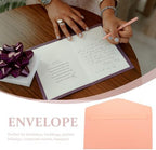 Pink Iridescent Paper Blank Envelopes 50pcs for Invitations - Image 3